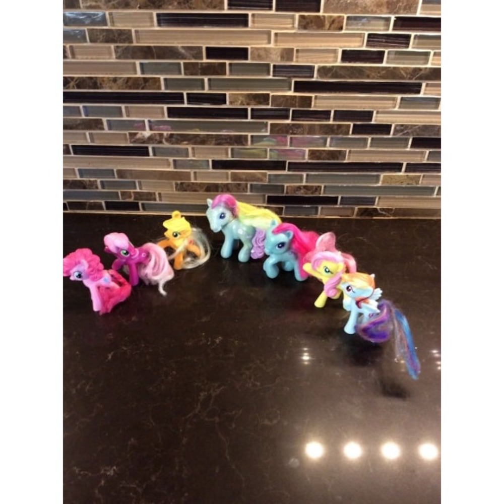 7 PieceMy‎ Little Pony Ponies Vintage Toy